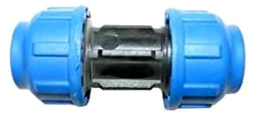 Kupplung für 16mm PE-Rohr, verschraubt
