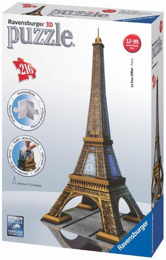 Eiffelova veža. 3D puzzle (216 dielikov) Obrázok produktu 