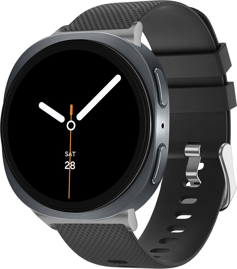 imoshion Flexibles Silikonarmband für Samsung Galaxy Watch 8 (40/44mm) / Classic (46mm) - Schwarz