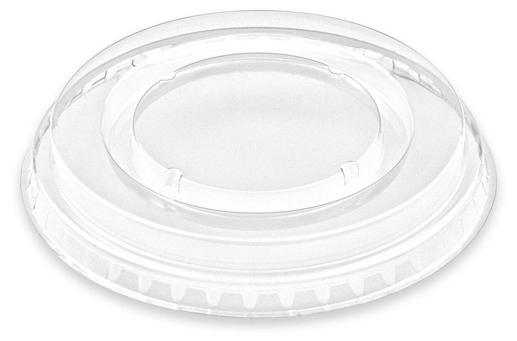 400x Deckel ohne Öffnung flach PET für Eis- Früchtebecher Produktbild 