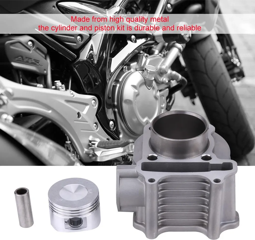 Cylindre Moteur Moto Alésage 52,4 mm avec Kit Piston Joint GY6 125CC