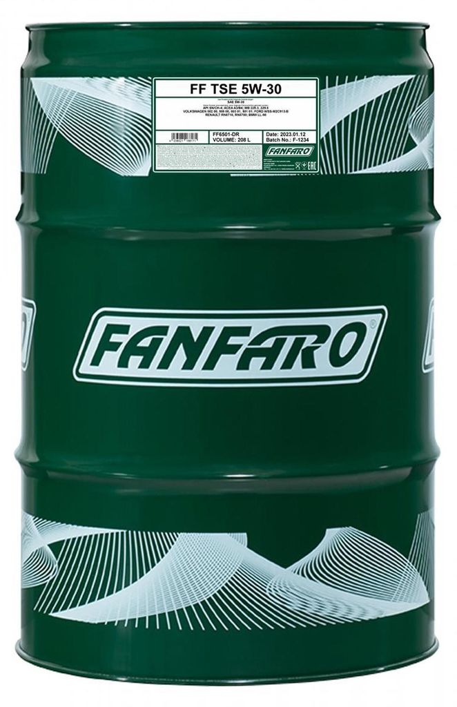 FANFARO TSE für 5W-30 208 Liter Motoröl Motorenöl Produktbild 