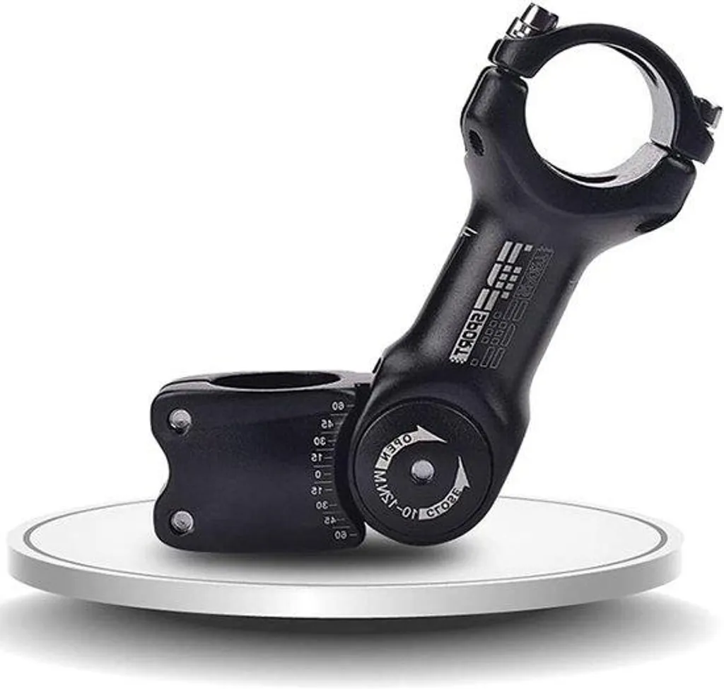 Potence réglable de vélo VTT route 31.8 x 90mm inclinaison 60 degrés