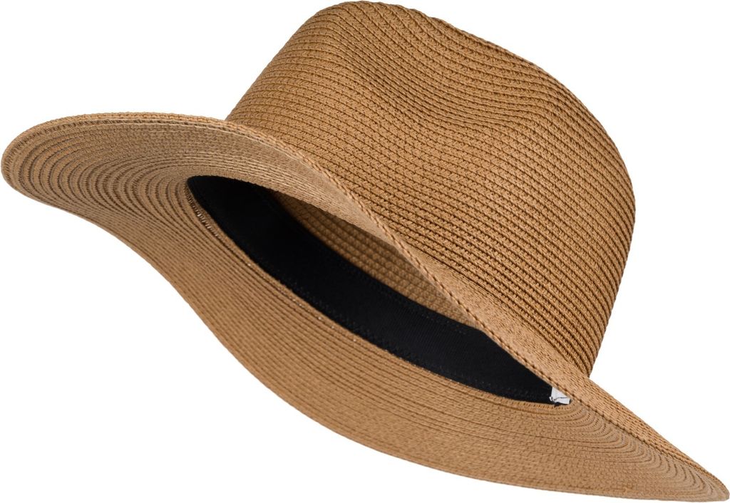 styleBREAKER Damen Panama Sonnenhut aus Papierstroh | Faltbarer Knautschhut mit breiter Krempe | Sommer Fedora Hut für Strand und Festival