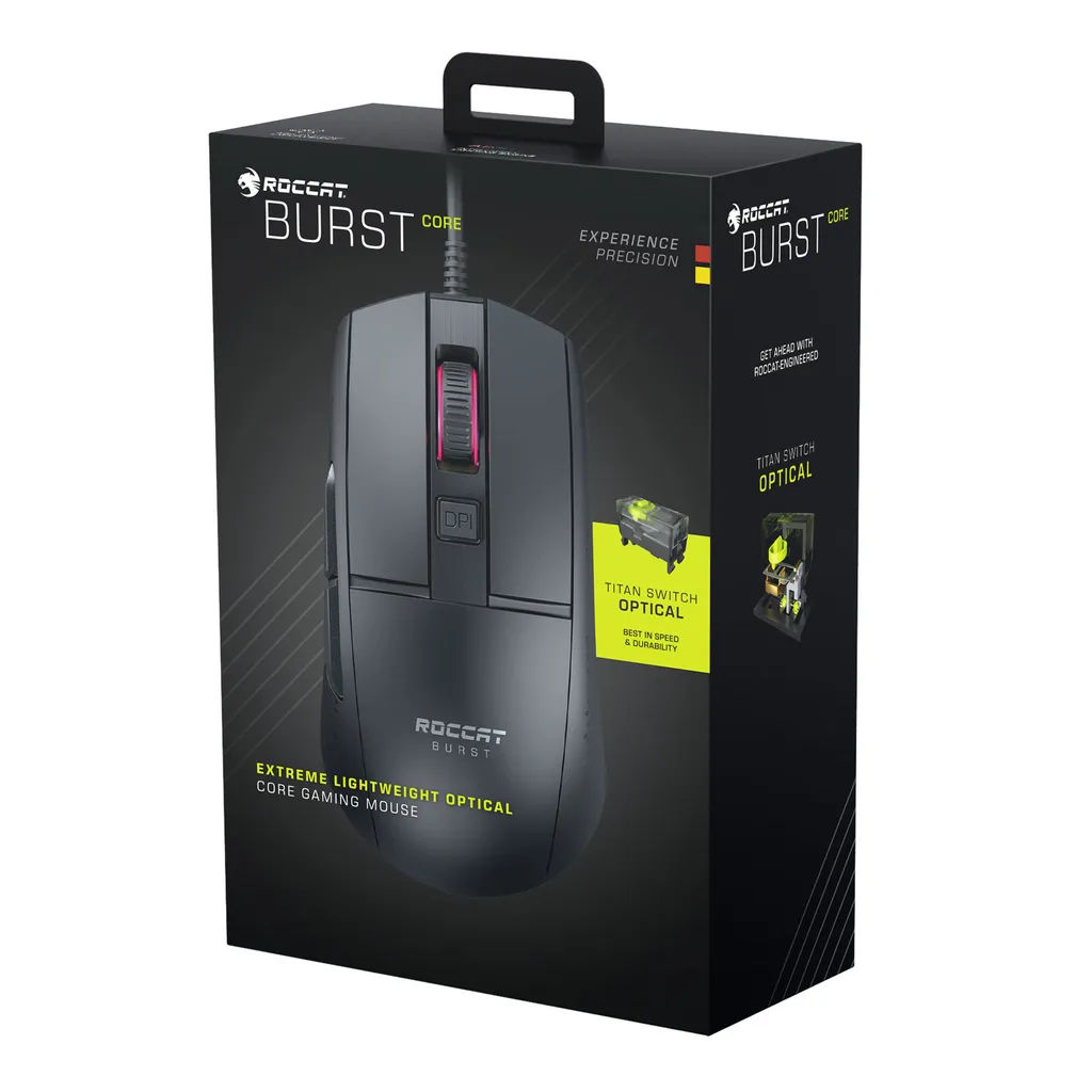 Souris de jeu filaire Roccat Burst Core avec Capteur Optique 8500 DPI - 8