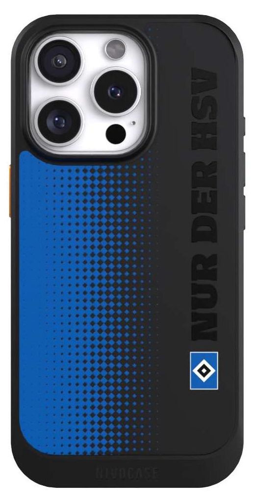 NIVOCASE Hülle für Apple iPhone 16 Pro Handyhülle NIVOcore Case Schwarz HSV Logo transparent