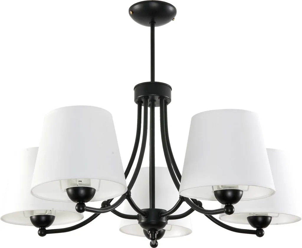 Plafonnier noir AUGUSTO 11-670 pour illuminer un intérieur sombre chic