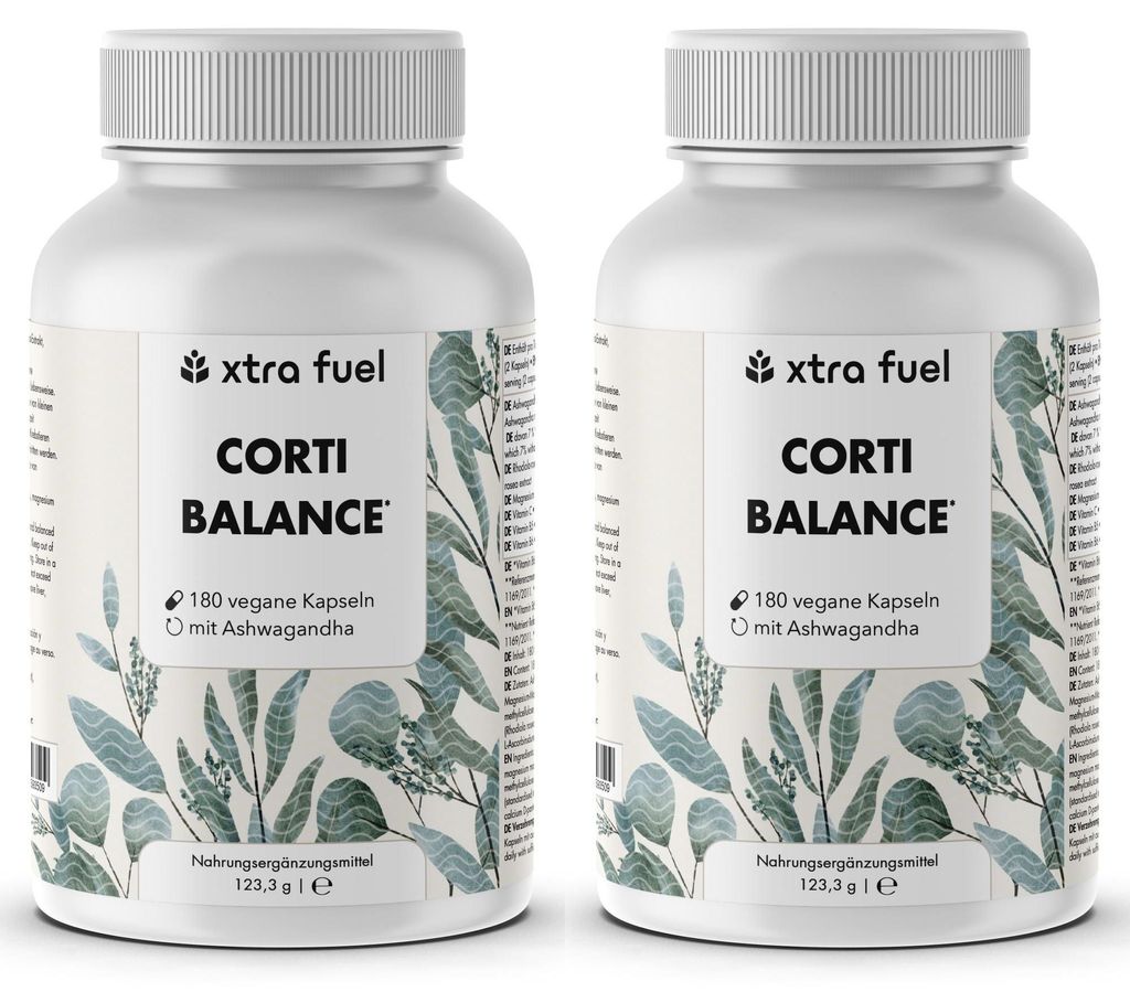 Corti Balance* - Cortisol Kapseln* - Nährstoffmix mit Produktbild 