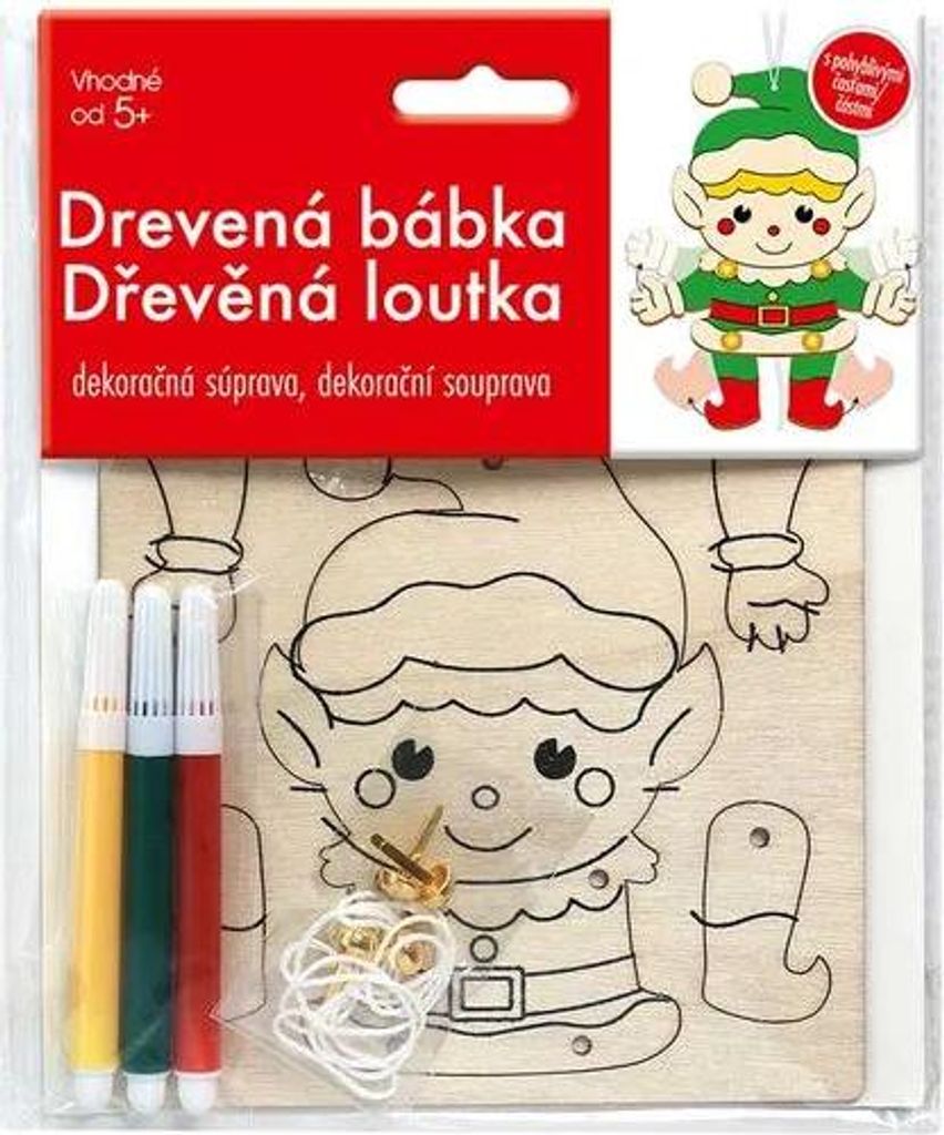 Artystyczne drewno - Zestaw do kreatywnego malowania - Ożyw swoje Święta kolorami!