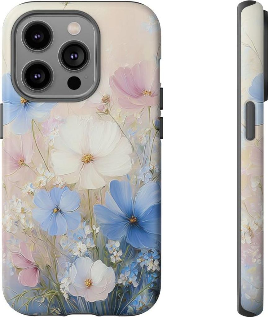 Zartes Pastell-Blumenbouquet – Hülle Kompatibel mit iPhone 14 Pro