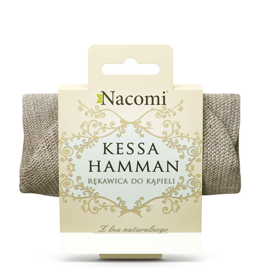 Nacomi Kessa Hammam Rękawica do kąpiel z lnu naturalnego, 1 Zdjęcie produktu 