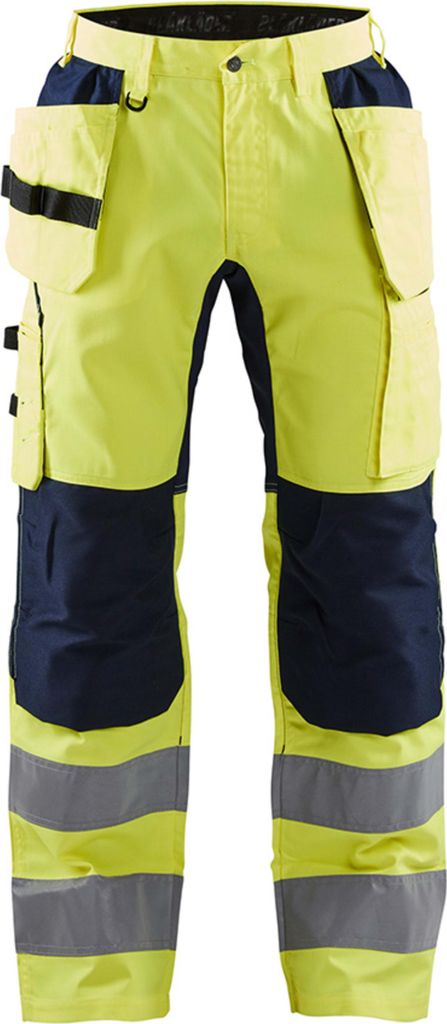 Blaklader Warnschutzbundhose 15521811 gelb/marine Warngelb, C144 (90)