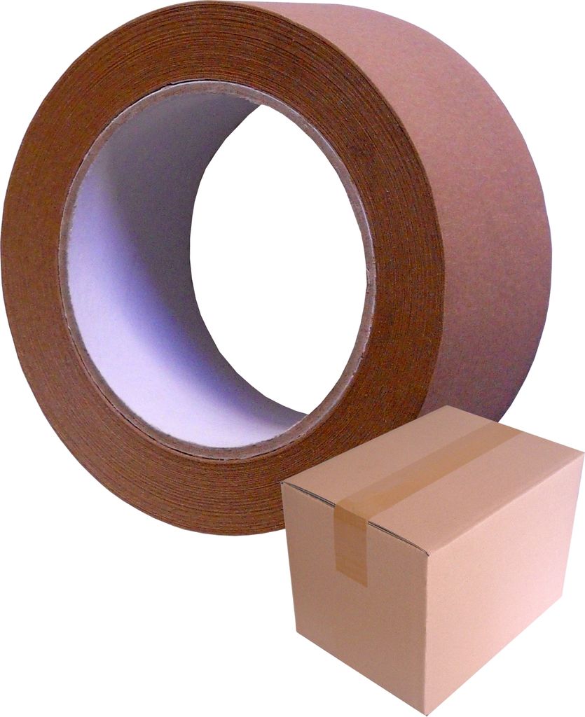 Papier-Packband T-308 'Nature', 50 mm x 50 m/ Krt a 36 Rollen