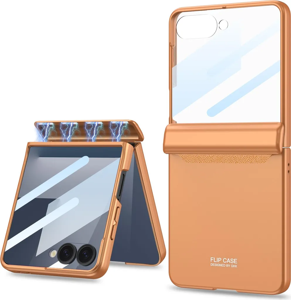 Cover Samsung Galaxy Z Flip 7 Magnetica con Protezione Schermo 9H