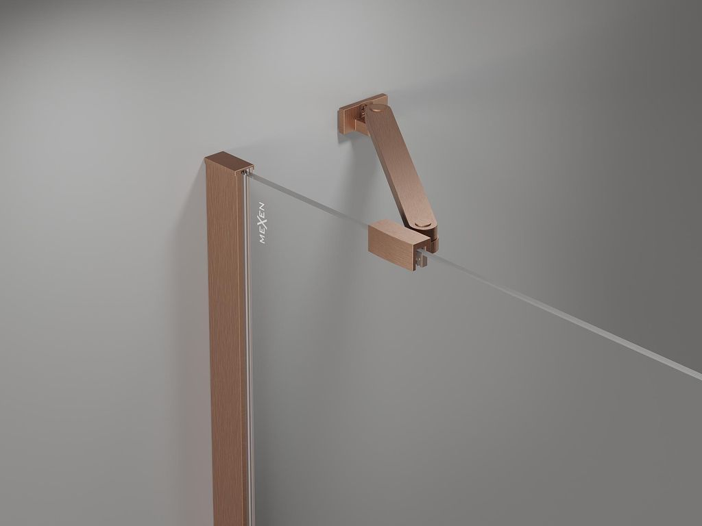 Mexen Mist Porte de douche pivotante 80 cm, transparente, Image du produit 