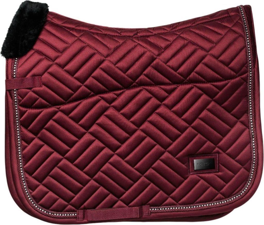 Equestrian Stockholm Springschabracke Vegan Fur Crystal Schabracke Bordeaux Full