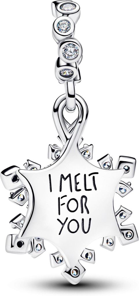 Pandora Schillernde Schneeflocke Doppelter Charm-Anhänger 794142C01 Charm Anhänger