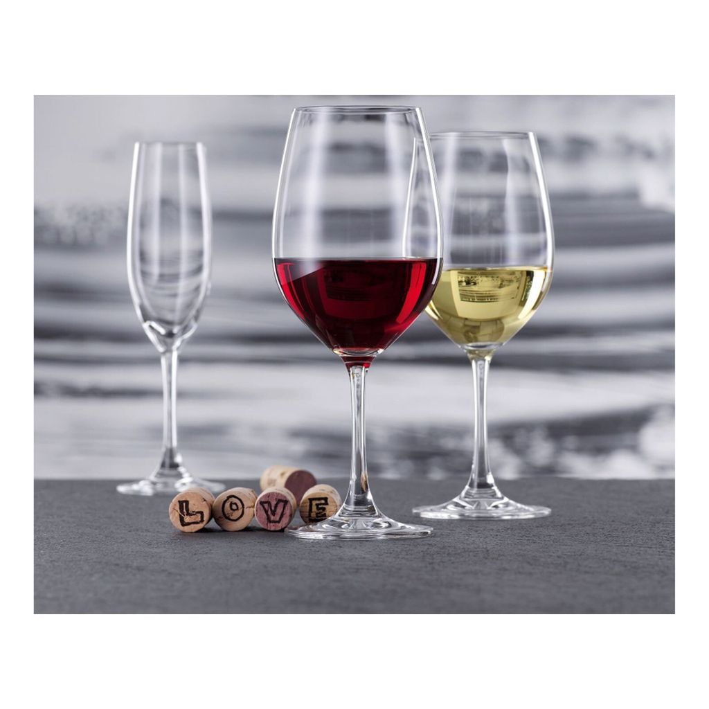 Spiegelau 4-teiliges Bordeauxglas Set, Kristallglas, 580 ml, Winelovers, 4090177, Transparent, Farbe:Transparent