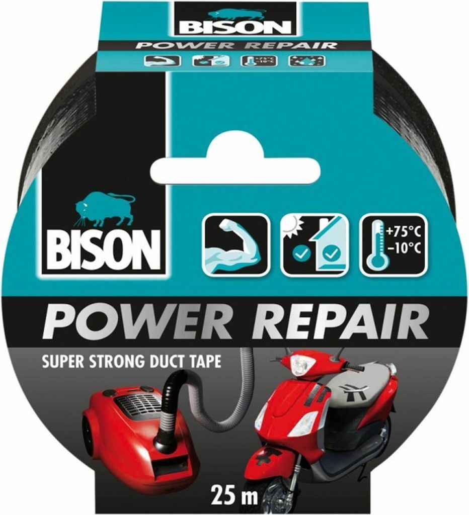 Bison Power Panzerband schwarz 25mx4,8cm Produktbild 