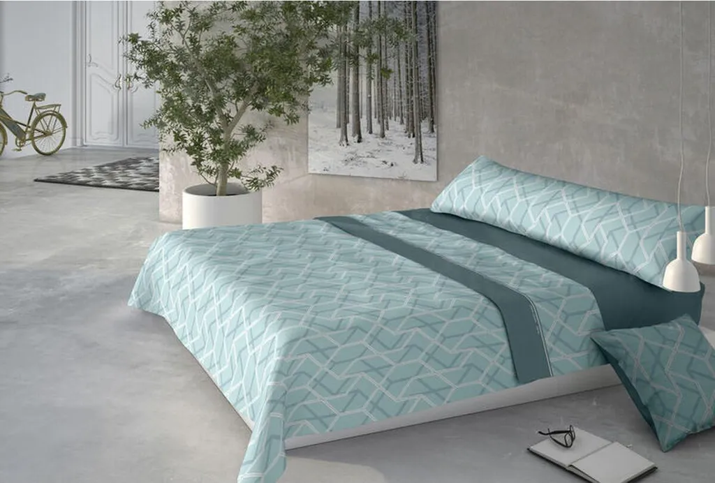 Draps de Lit Pierre Cardin Coralina Aina Bleu Thermiques 150x200