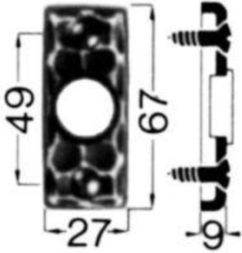 HS ROWE Drücker-Rosette Nr. 282 Ei