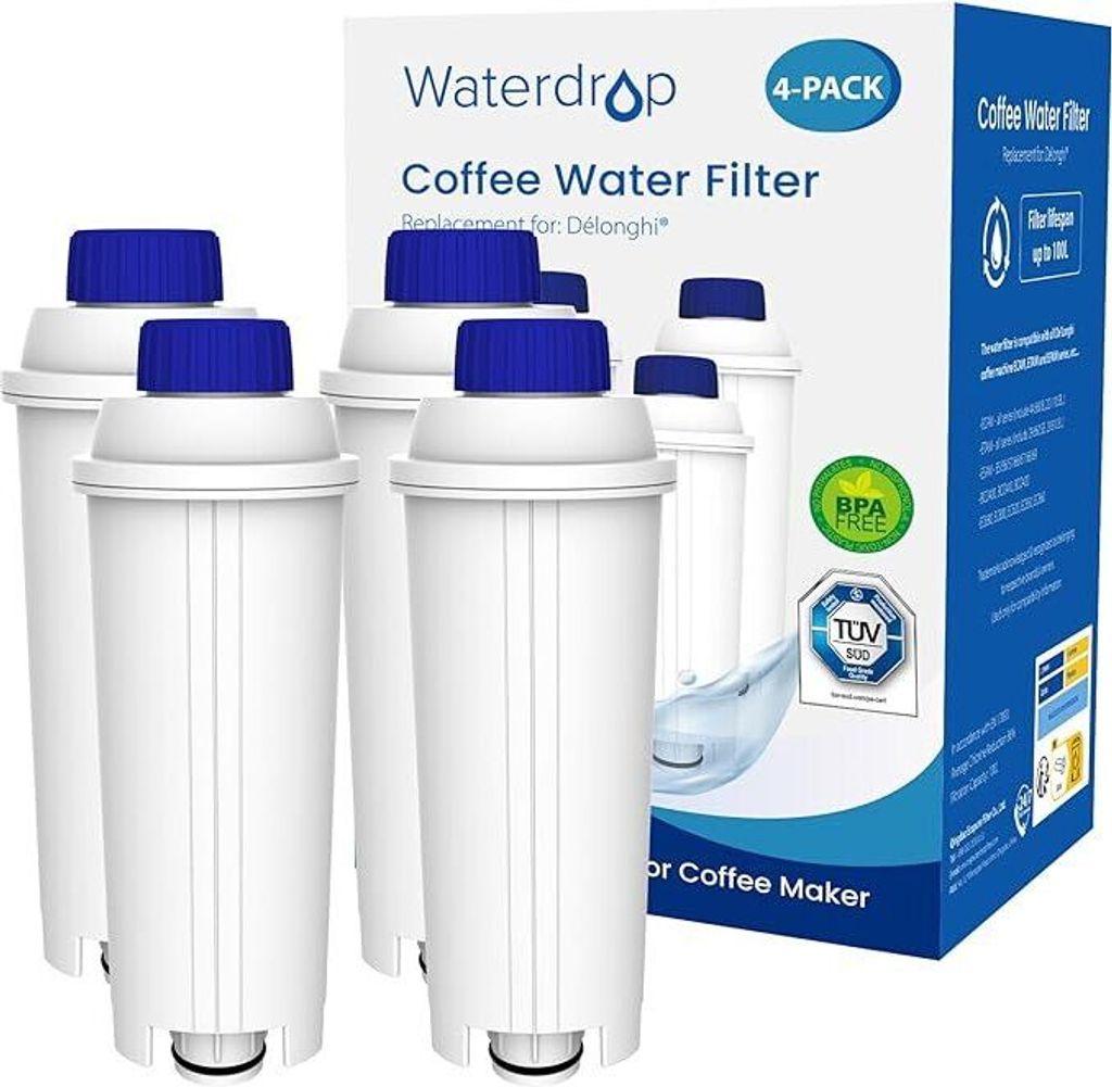 A packaging box with coffee water filters.
