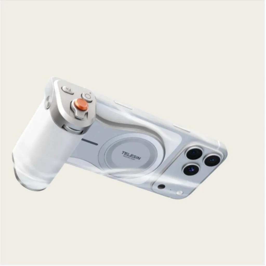 Accessoire Vlogs Smartphone avec Poignée Ergonomique et LED MagSafe