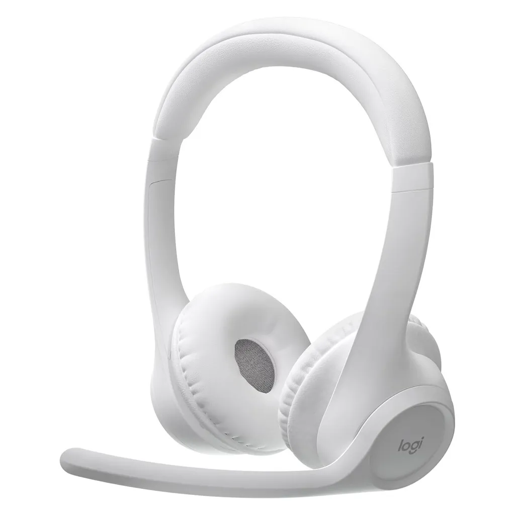 Casque Télétravail Logitech Zone 300 Blanc pour Appels Vidéo et Musique