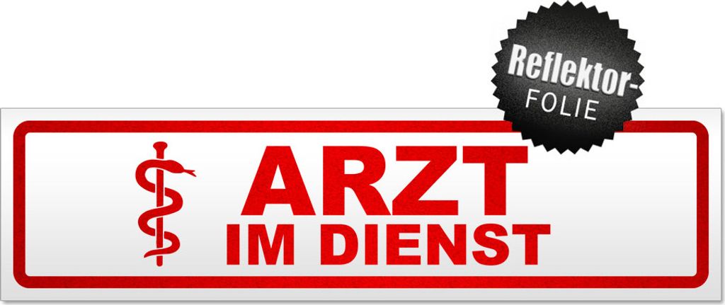 Arzt im Dienst 1 Magnetschild Schild magnetisch