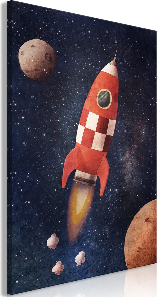 Must-Have Arredo Cameretta: Quadro Rocket Into the Unknown 80x120