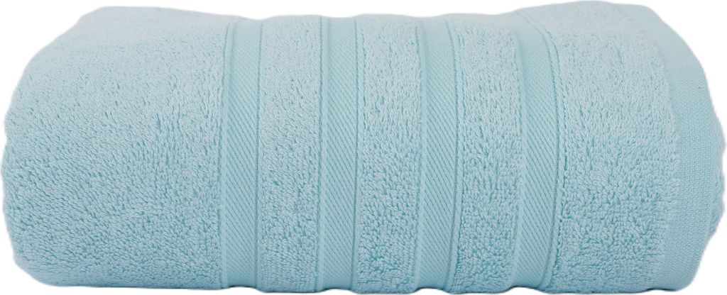 Saunatuch 70x200 cm Baumwolle Weich Soft Frottee Unifarben Saugfähig Saunatücher, Farbe:hellblau