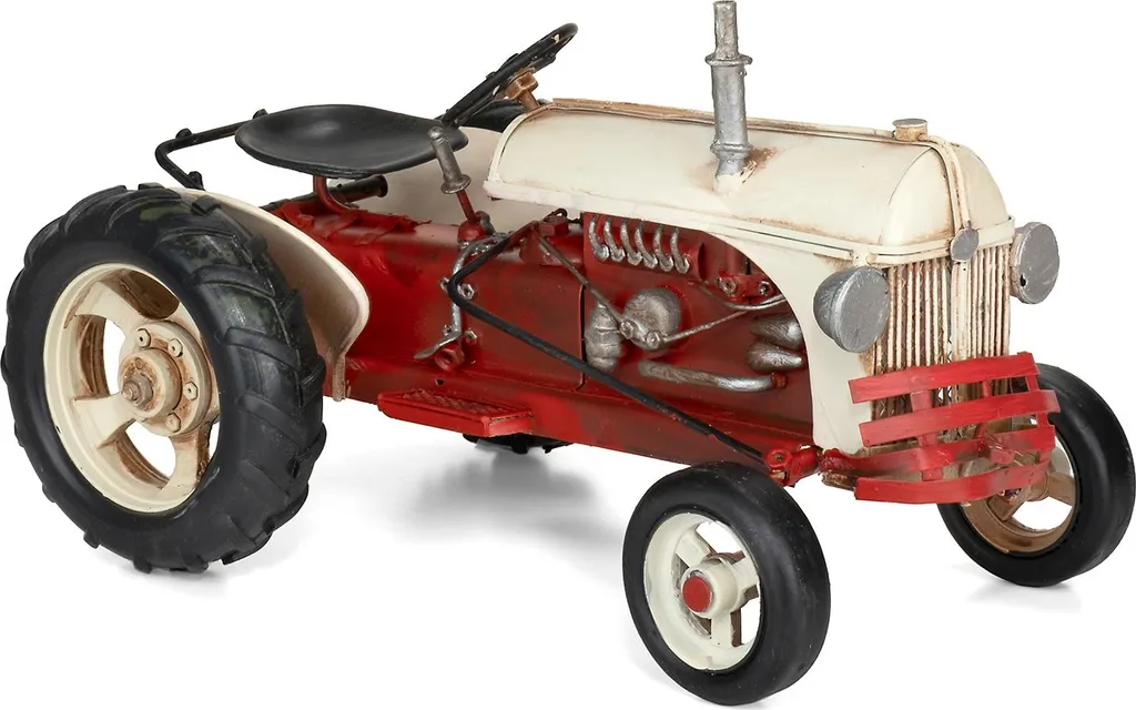 Objet de collection tracteur tôle - Déco rétro pour cadeau original