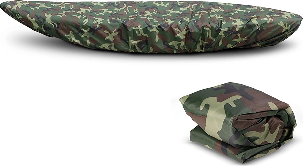 Professionelle Universal Kajak Abdeckung Kanu Boot Wasserdicht UV-bestaendig Staubspeicherabdeckung Schild