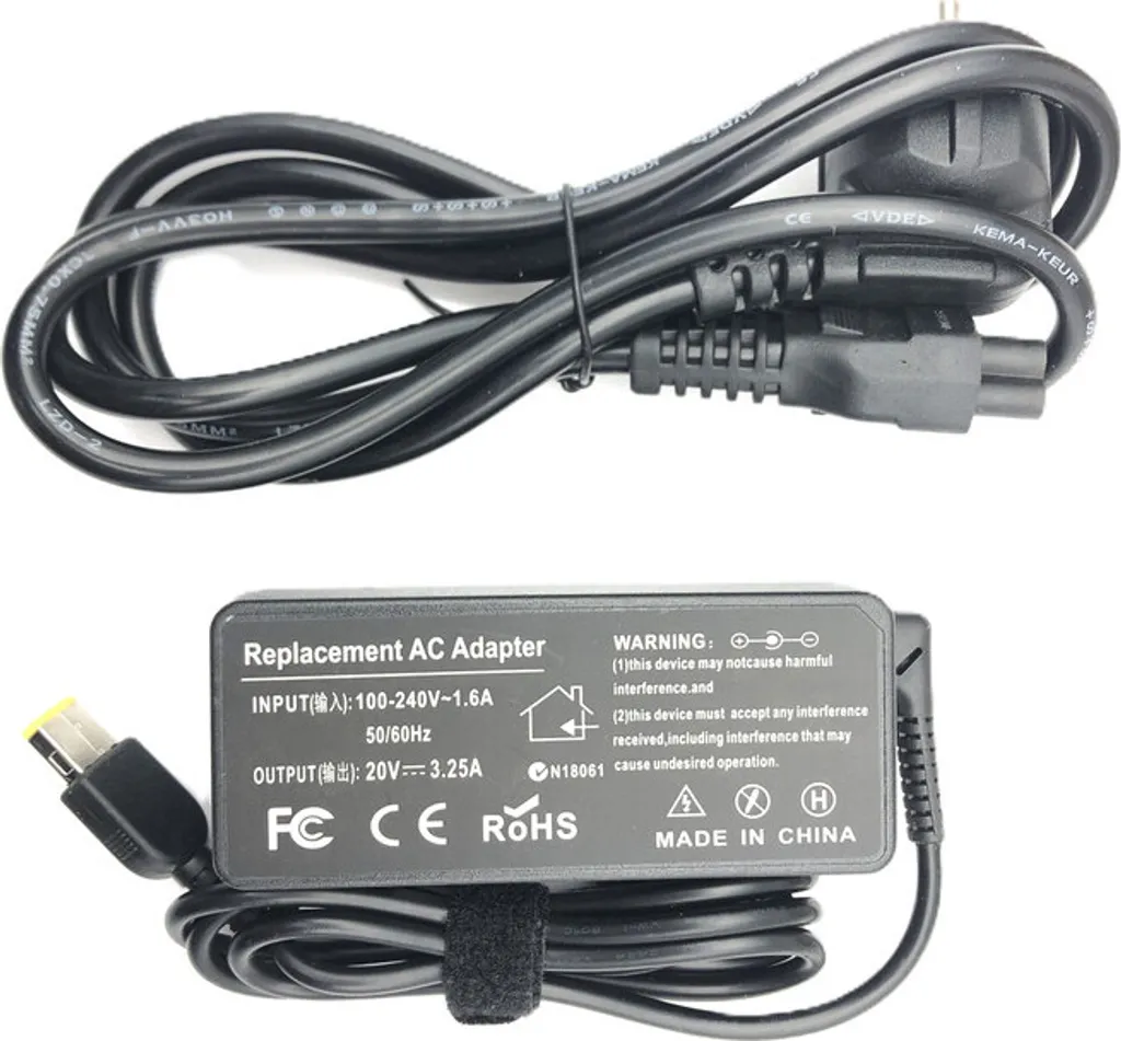 Caricabatterie 65W per Lenovo B50-50 | Alimentatore 20V 3.25A Certificato