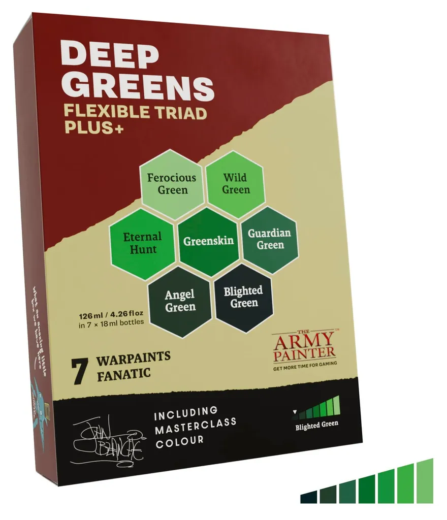 Peinture Acrylique Warpaint Fanatic Triade de Verts Profonds Army Painter