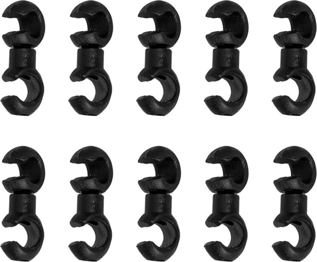 10Pcs Fahrrad Kabel Clips Rotierenden Haken MTB Fahrrad Schaltwerk Shift Brems Gehäuse Befestigung Halter Organizer
