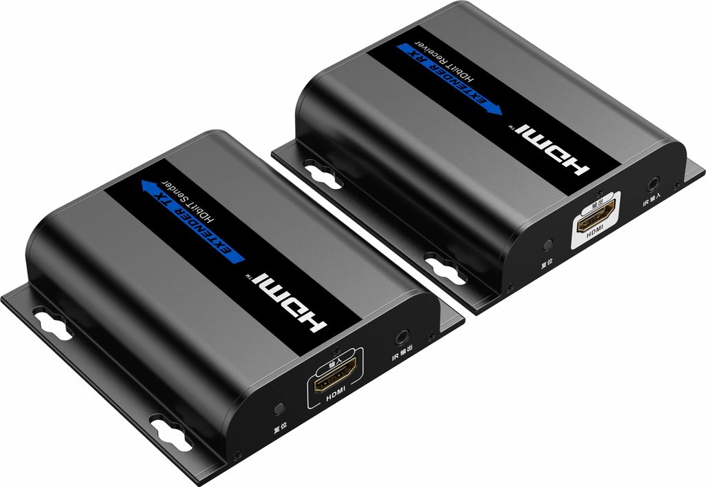 D91D HDMI Extender Verlängerung + IR über Cat 5 /6 Patchkabel Netzwerkkabel 120m