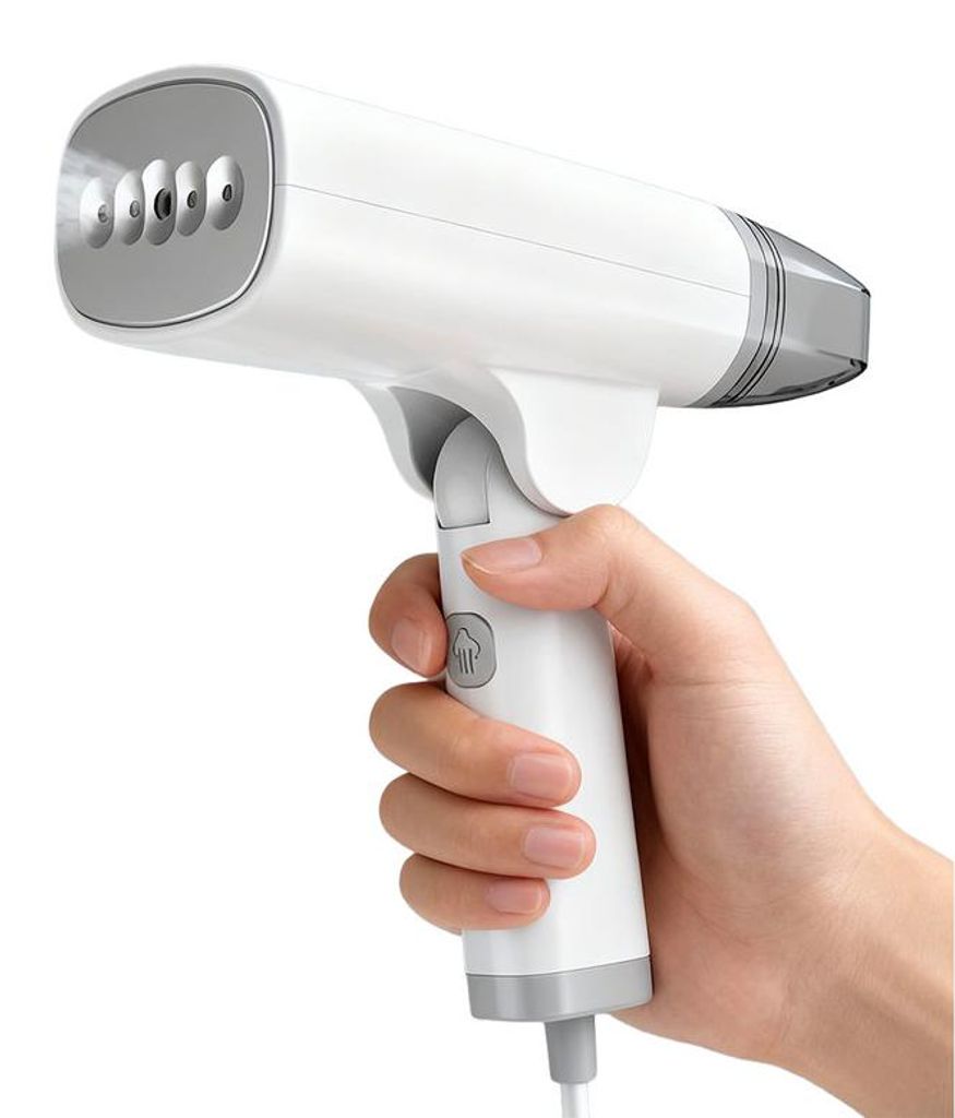 Dampfglätter 2in1 1300W Reisebügeleisen faltbar 10s Aufheizen 85ml Wassertank Handdampfer für Hemden Kleidung Vorhänge unterwegs