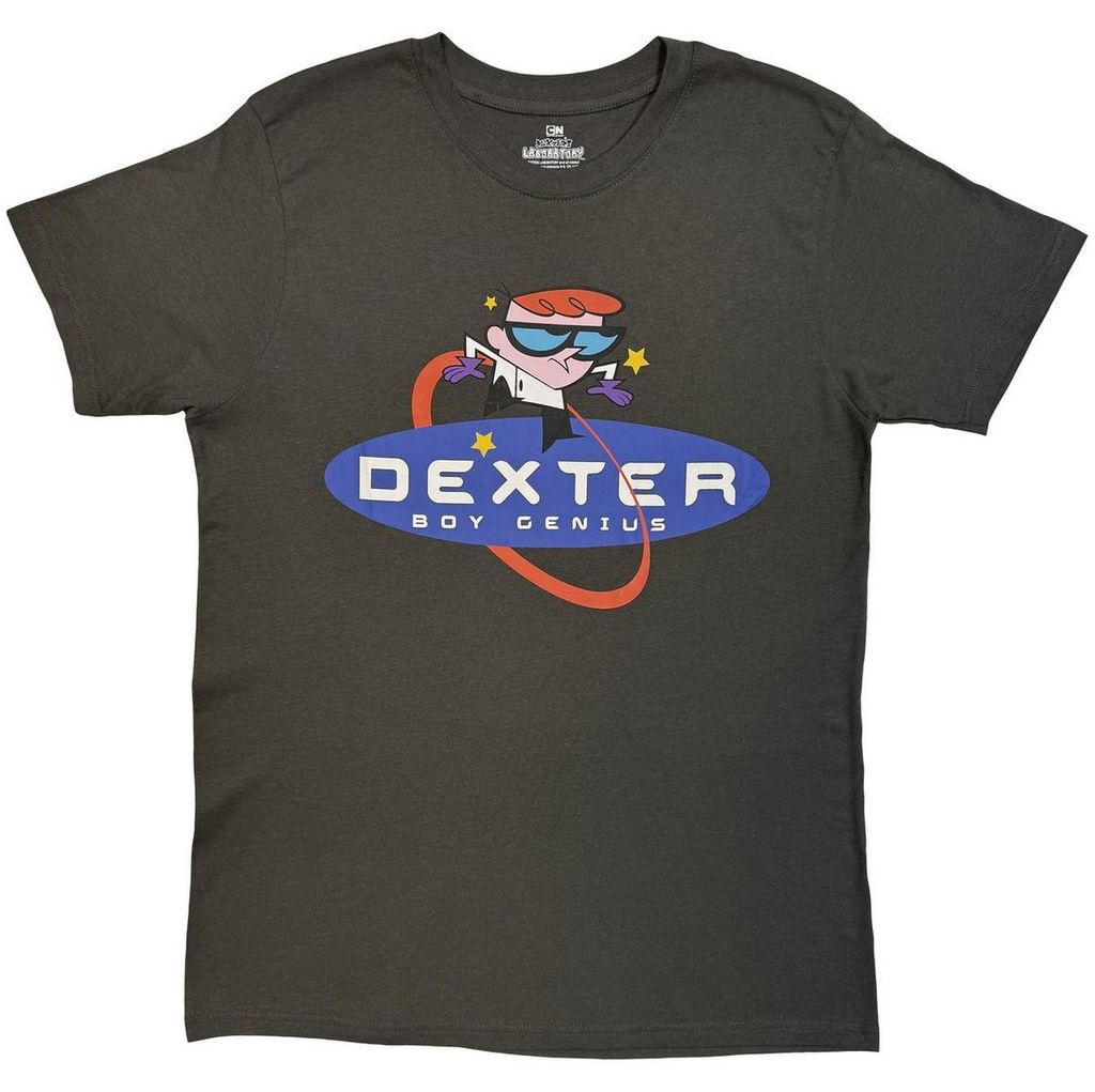 Dexters Laboratory - "Boy Genius" T-Shirt für Herren/Damen Uni RO15474 (S) (Anthrazit)