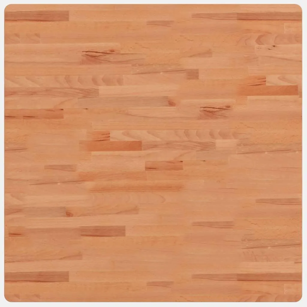 Piano del tavolo 80x80x1,5 cm quadrato in faggio massiccio