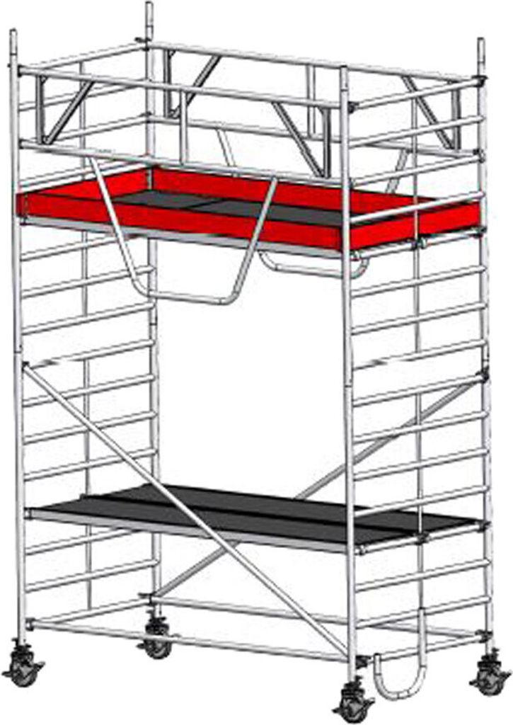 Euroline Gerüst 9517 mit Sicherheitsaufbau und Auslegern 5,35m AH