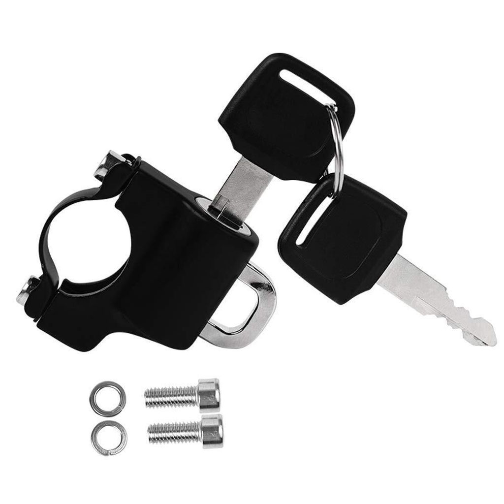 Motorrad Helmschloss Set, Fahrrad Helmschloss, Schloss für Fahrradhelm, Motorrad Zubehör - MOTOLOCKA
