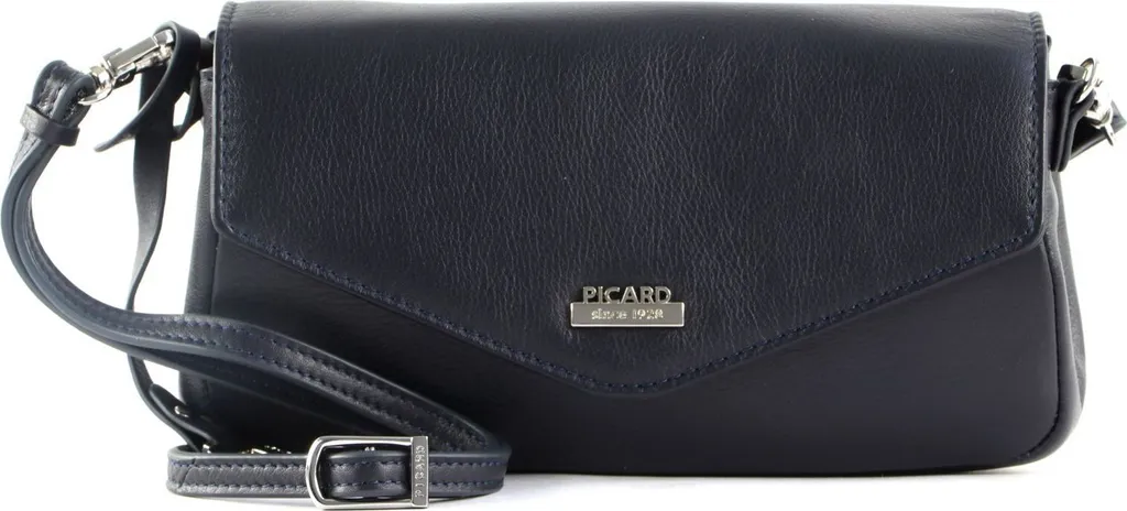 Petit Sac Crossbody Bleu Marine Ozean en Cuir avec Rabat Aimanté PICARD