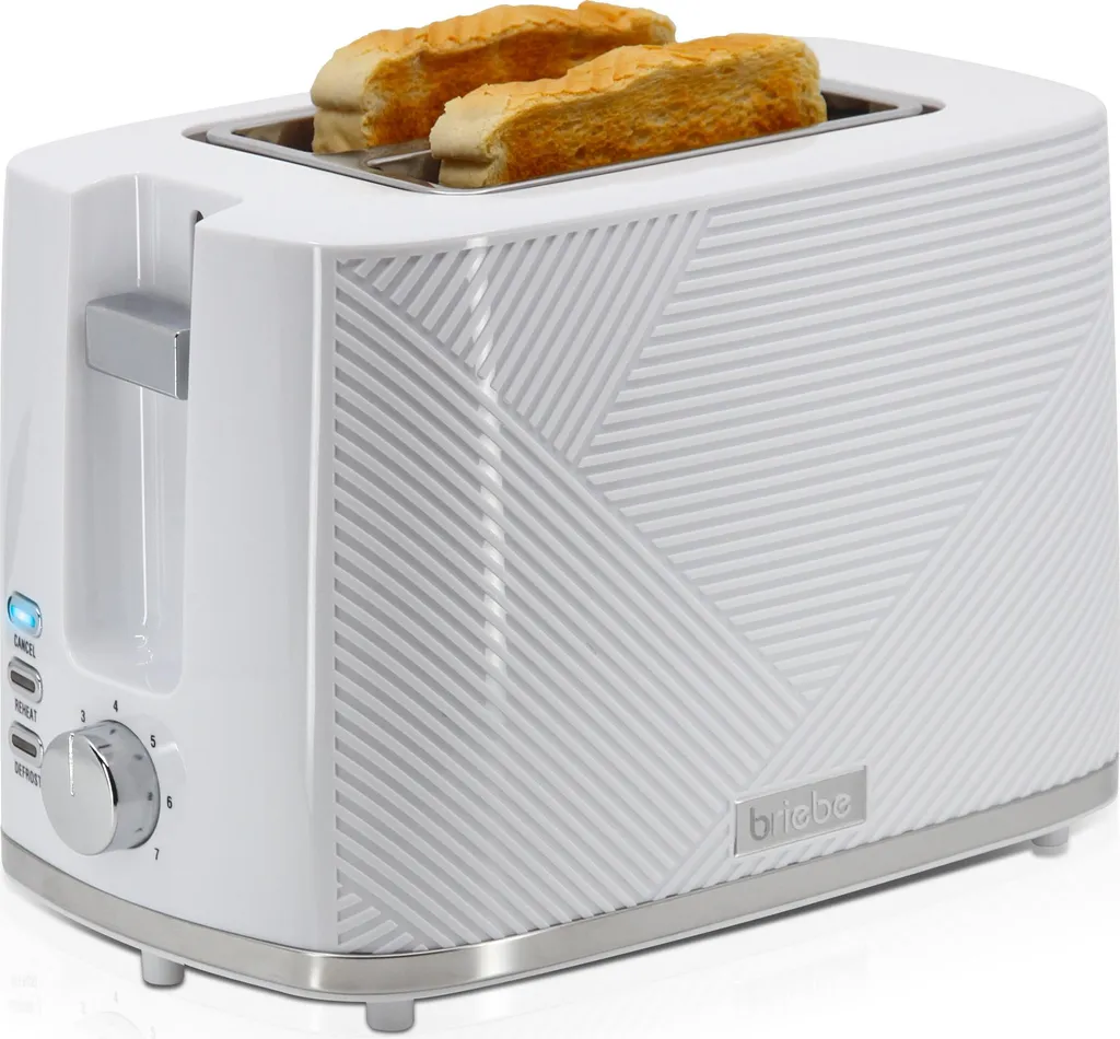 Tostapane Bianco Briebe Elegance TA1169WHT: Pane Caldo e Fragrante - 1