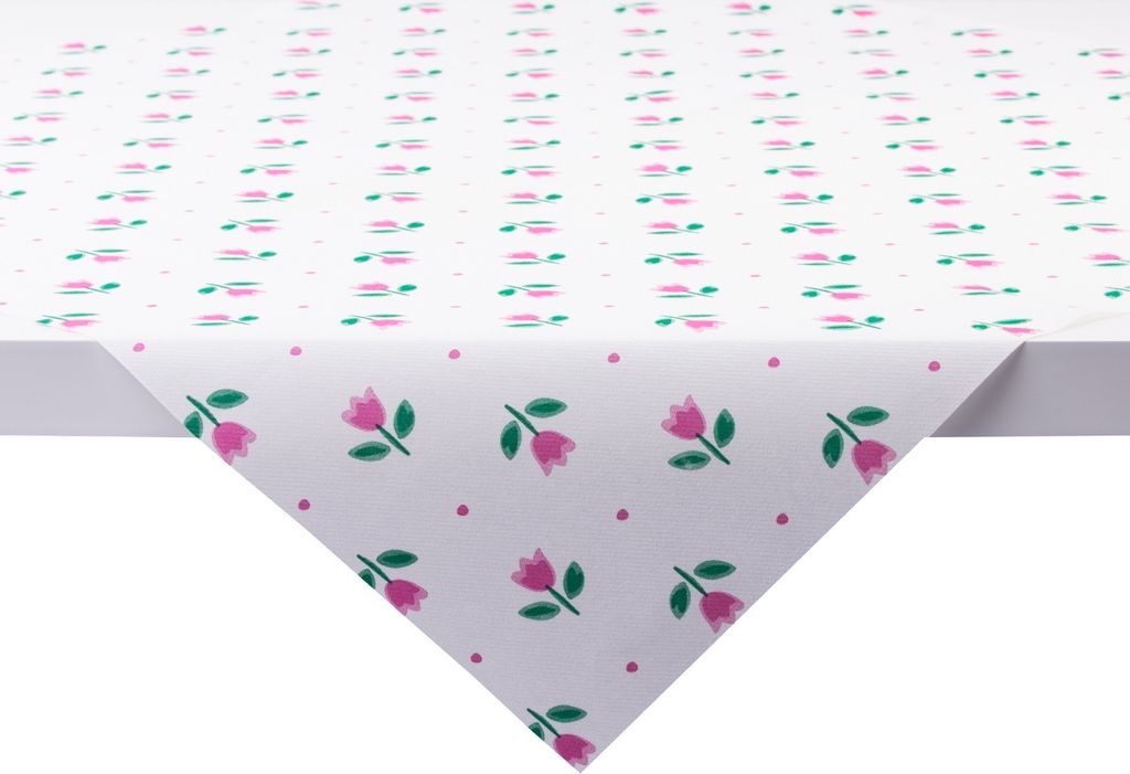 Sovie HOME Tischdecke Tilly aus Linclass Airlaid 80 x 80 cm, 1 Stück - Floral Tulpen