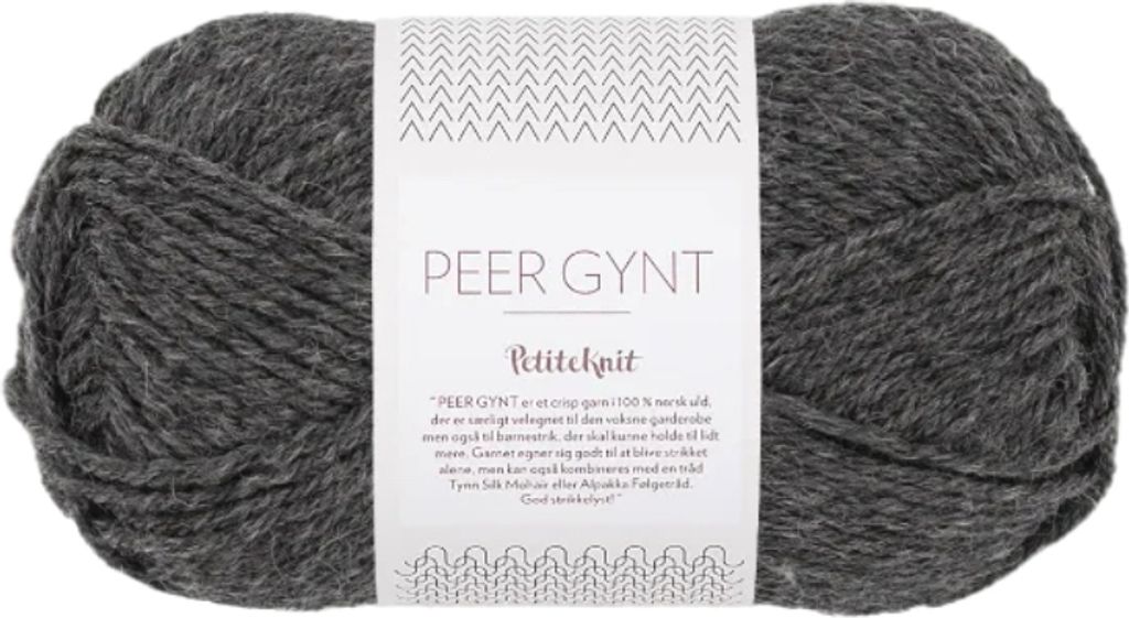 Sandnes Peer Gynt by PetiteKnit 50g 1065 Charcoal Melange