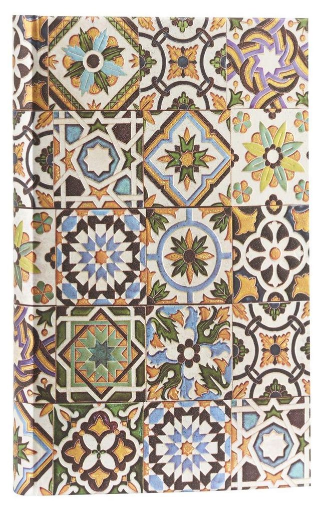Paperblanks Porto Portuguese Tiles Hardcover Journal Mini Lined Elastic Band Closure 176 Pg 85 GSM