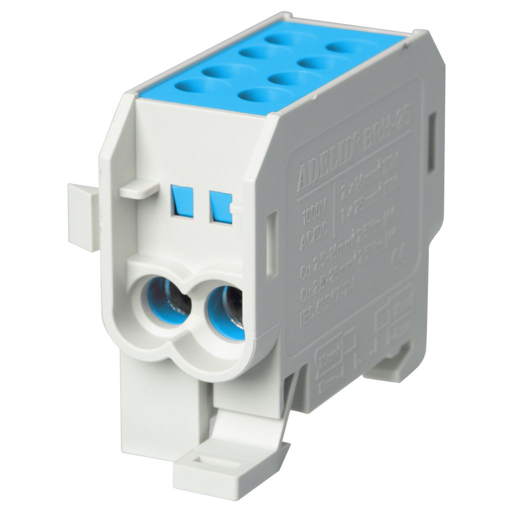 HLAK 35mm² 1/2 Blau Hauptleitungsklemme Abzweigklemme Klemmblöcke Verteilerklemme