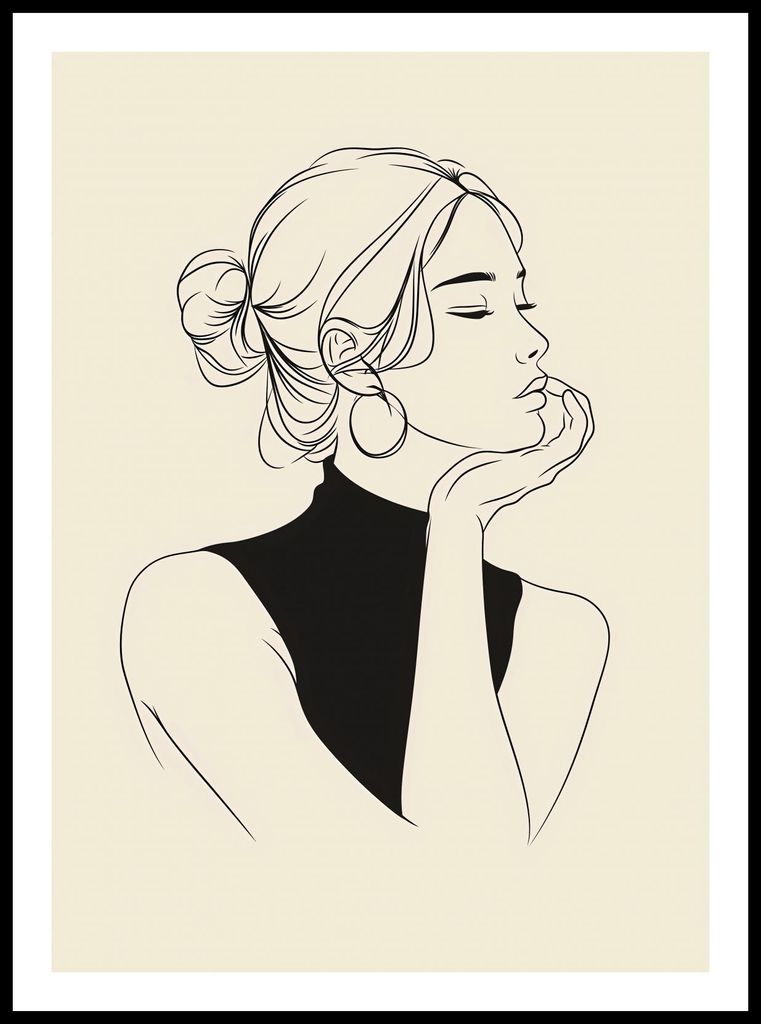 Plakat 50x70cm Nachdenken Überlegungen