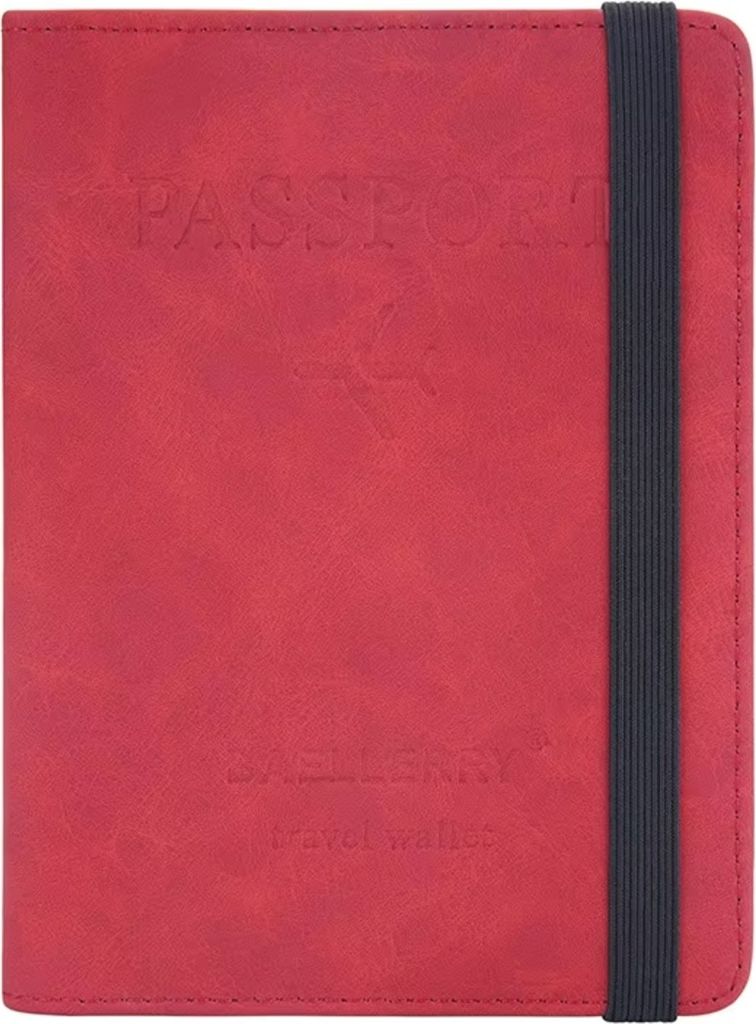 Baellerry Simple Travel Geldbörse - Stilvolle rote Reisetasche KP35763